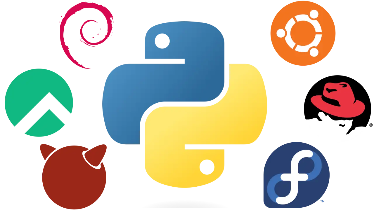 python and linux distros