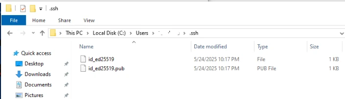 Windows SSH key