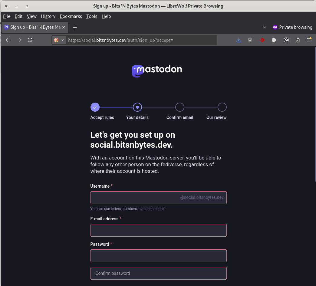 Mastodon Signup