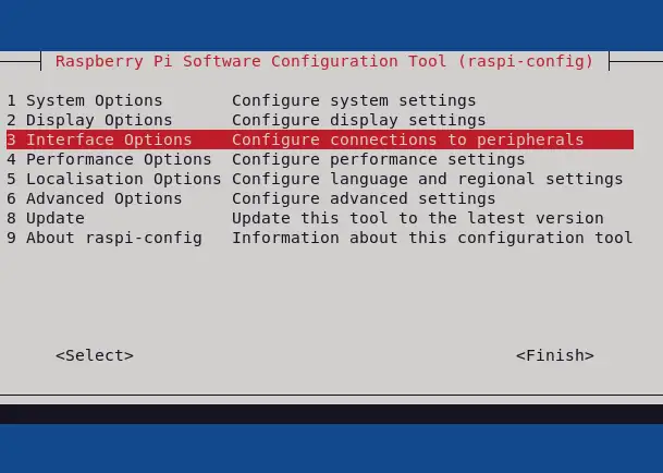 Raspi Config Step 1