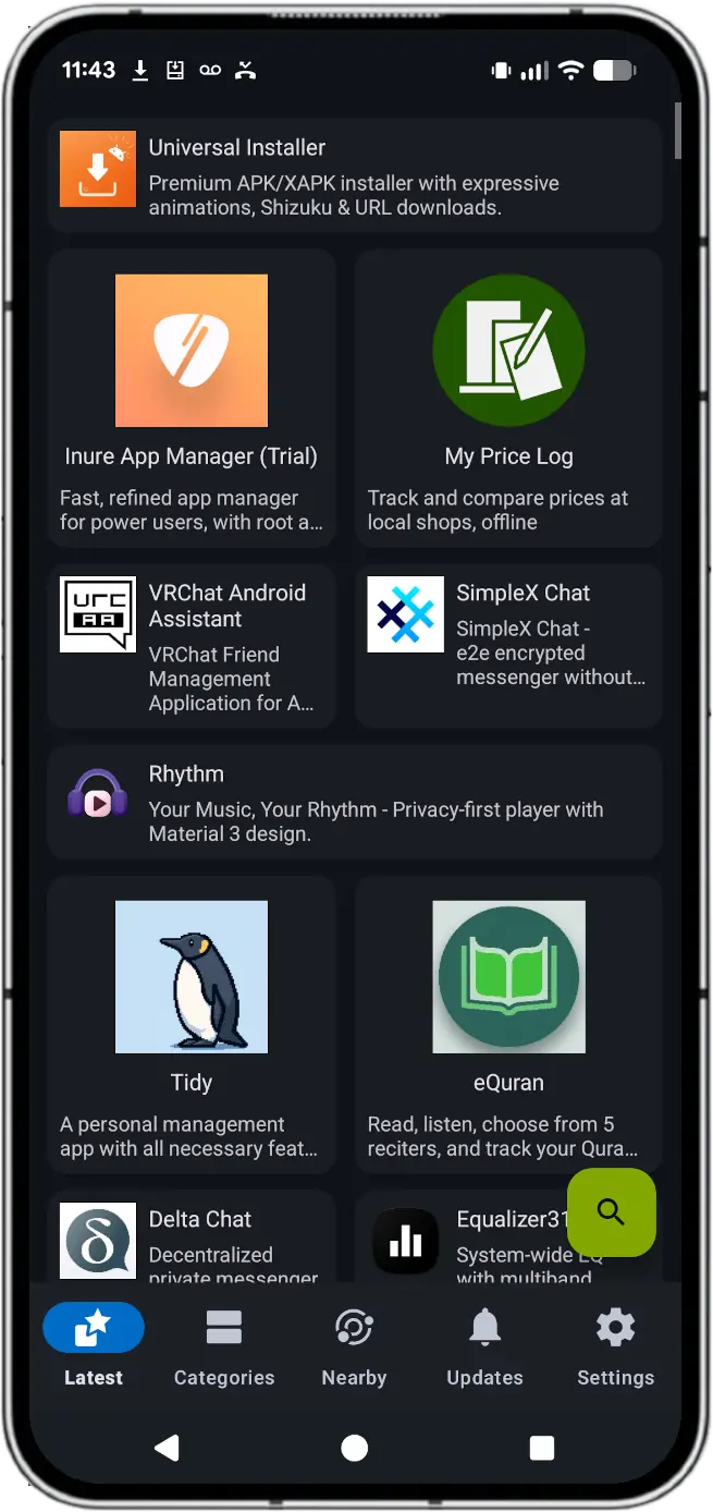 F-Droid Screenshot