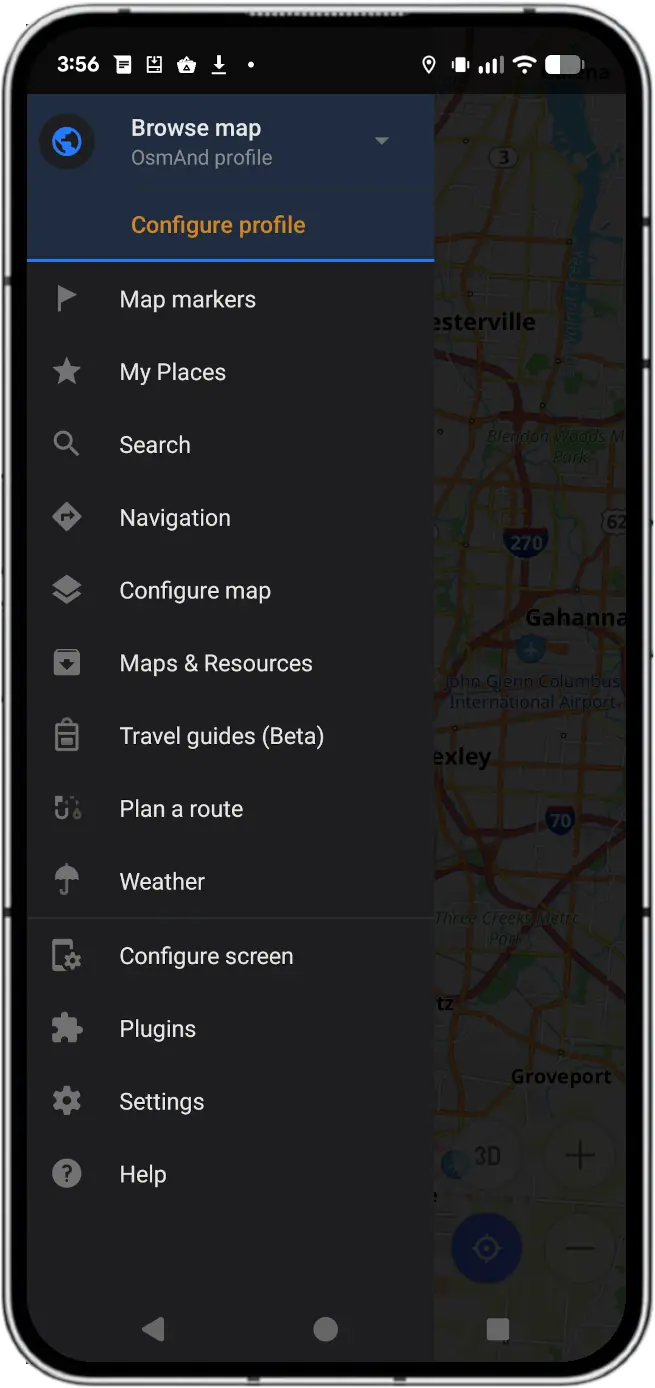 OSMAnd Screenshot